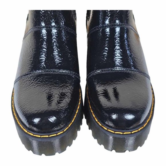 NEW Dr. Martens Black Patent Leather Chelsea Boots Rozalie  Size 7 - Picture 3 of 14